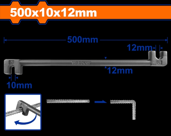Imagine WADFOW - CHEIE PENTRU FIER-BETON - 10X12X500MM