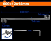 Imagine WADFOW - CHEIE PENTRU FIER-BETON - 12X14X600MM