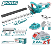 Imagine TOTAL - TRIMMER PENTRU TUNS GARD VIU - LI-ION - 20V (INCLUDE ACUMULATOR SI INCARCATOR)