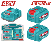 Imagine TOTAL - KIT 2 BATERII SI INCARCATOR - 42V - 2.0Ah