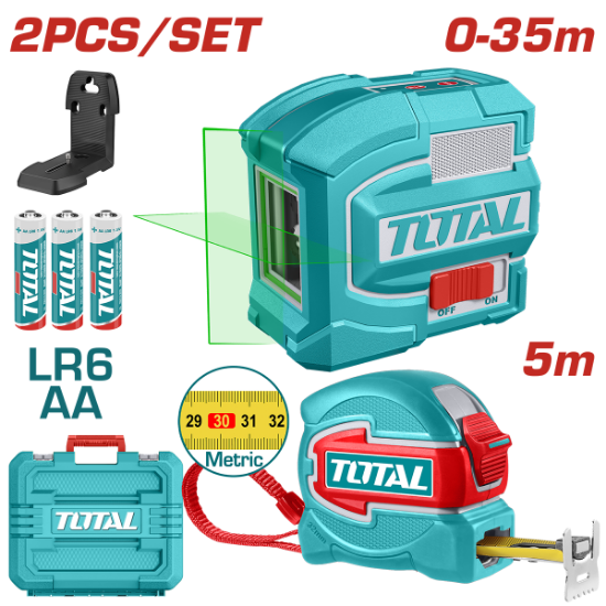 Imagine TOTAL - KIT NIVELA LASER CU RULETA