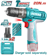 Imagine TOTAL - MASINA DE GAURIT CU PERCUTIE - 12V -1.5Ah (NU INCLUDE INCARCATOR)