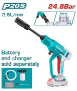 Imagine TOTAL - APARAT DE SPALAT CU PRESIUNE - LI-ION - 20V - 24.8BAR