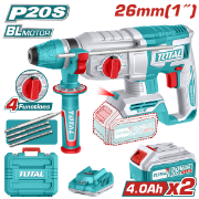 Imagine TOTAL - CIOCAN ROTOPERCUTOR - 2,5J - 20V - LI-ION (INCLUDE 2 ACUMULATORI SI INCARCATOR)