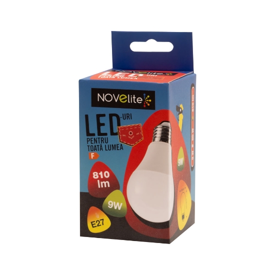 Imagine Bec LED A60 9W E27 3000K, Novelite