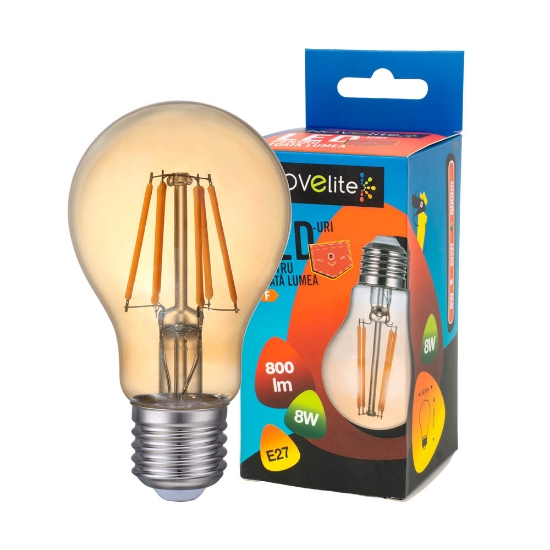 Imagine Bec LED Filament A60 8W E27 – NOVELITE