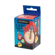 Imagine Bec LED filament G95 6W E27 2200K, auriu, Novelite