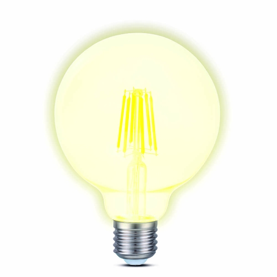 Imagine Bec LED filament G95 6W E27 2200K, auriu, Novelite