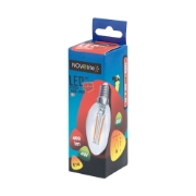Imagine Bec LED filament lumanare 4W E14 2700K, clar, Novelite