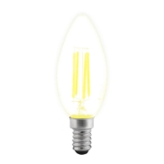 Imagine Bec LED filament lumanare 4W E14 2700K, clar, Novelite
