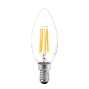 Imagine Bec LED filament lumanare 4W E14 6500K, clar, Novelite