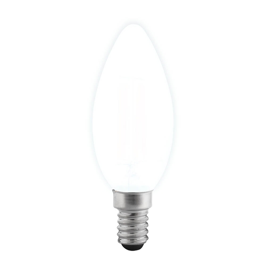 Imagine Bec LED filament lumanare 4W E14 6500K, clar, Novelite