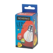 Imagine Bec LED Filament SFERIC 2W E27 2700K clar clar – NOVELITE