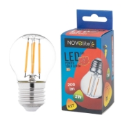 Imagine Bec LED Filament SFERIC 2W E27 2700K clar clar – NOVELITE
