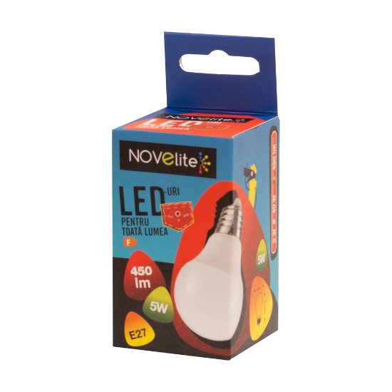 Imagine Bec LED sferic 5W E27 6400K, Novelite