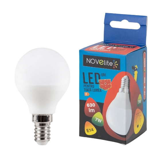 Imagine Bec LED SFERIC 7W E14 3000K – NOVELITE