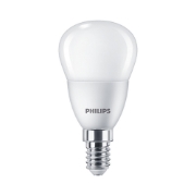 Imagine Bec LED sferic P45 5.5W E14 827, Corepro Philips