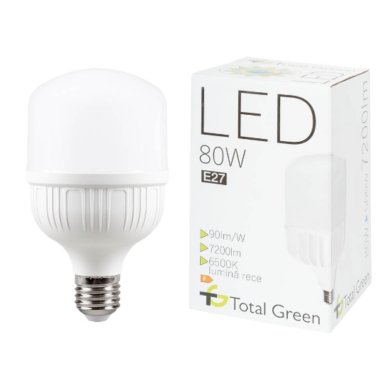 Imagine Bec Led 80W E27 6500K, Total Green