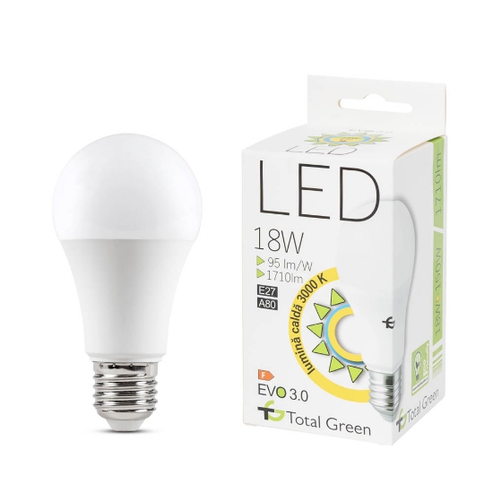 Imagine Bec LED A75 18W E27 3000K – TOTAL GREEN