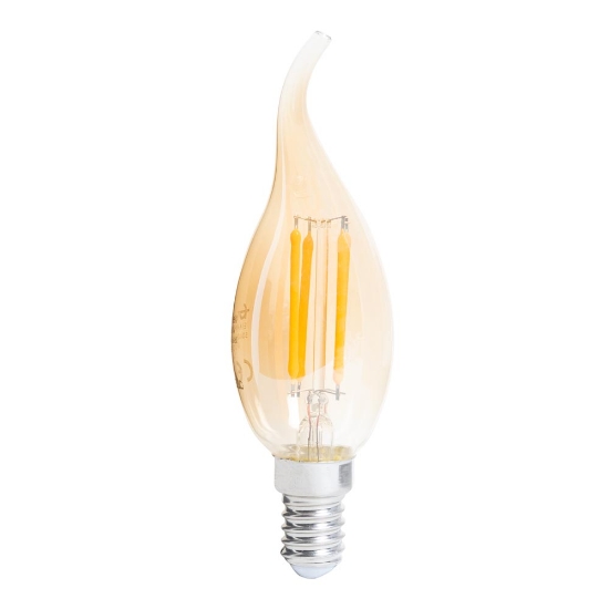 Imagine Bec LED lumanare flacara 4W E14 2200K