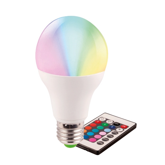 Imagine Bec LED EVO17 A60 5W E27 RGB Telecomanda