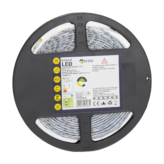 Imagine Banda LED 5x120 9.6W/m 6400K IP65 Tip LED 5m/Rola