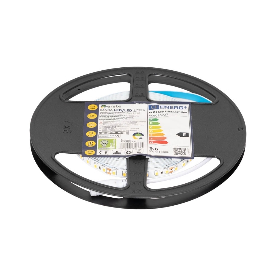 Imagine Bandă LED 24V 120 LED/m 9.6W/m 3000K IP20 Rolă 5m - ERSTE