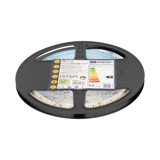 Imagine Bandă LED 24V 120 LED/m 9.6W/m 3000K IP65 Rolă 5m - ERSTE