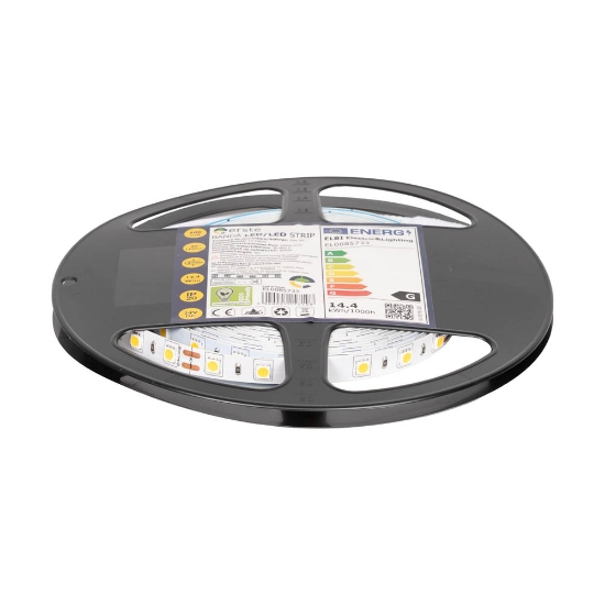 Imagine Bandă LED 24V 60 LED/m 14.4W/m 3000K IP20 Rolă 5m - ERSTE