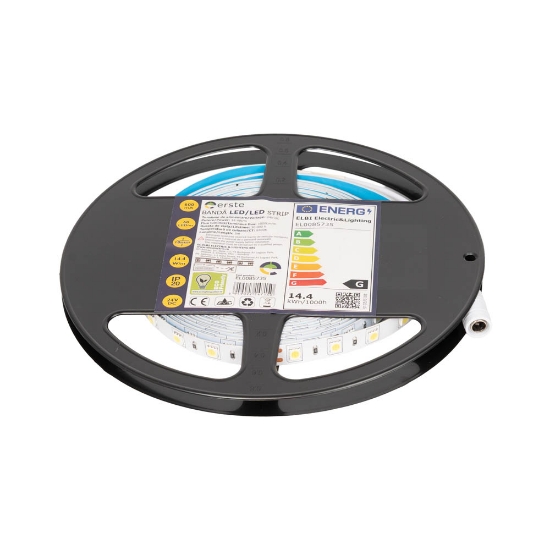 Imagine Bandă LED 24V 60 LED/m 14.4W/m 6400K IP20 Rolă 5m - ERSTE