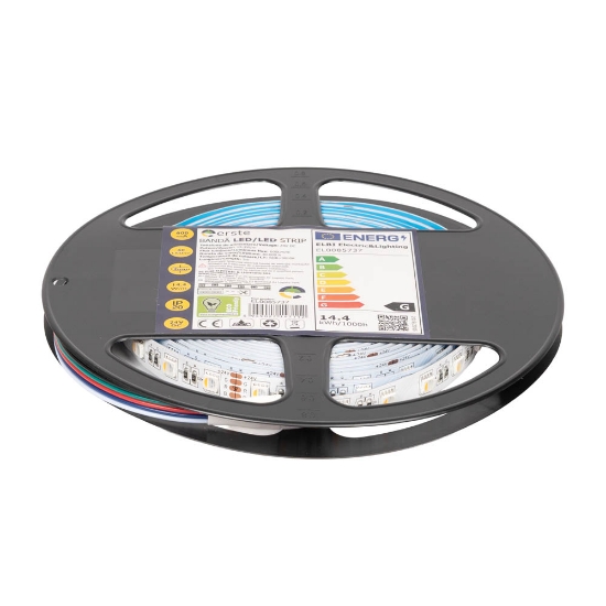 Imagine Bandă LED 24V 60 LED/m 14.4W/m RGB + 3000K IP20 Rolă 5m - ERSTE