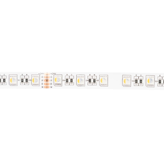 Imagine Bandă LED 24V 60 LED/m 14.4W/m RGB + 4000K IP20 Rolă 5m - ERSTE