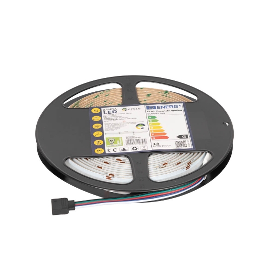 Imagine Bandă LED 24V COB 13W/m RGB + 4000K IP20 Rolă 5m - ERSTE