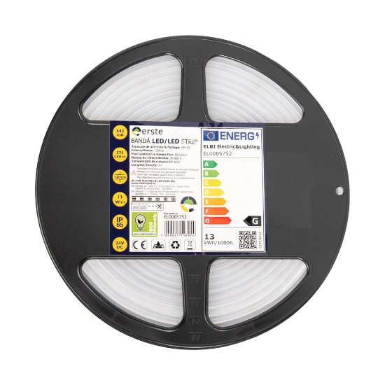 Imagine Bandă LED 24V COB 13W/m RGB IP65 Rolă 5m - ERSTE