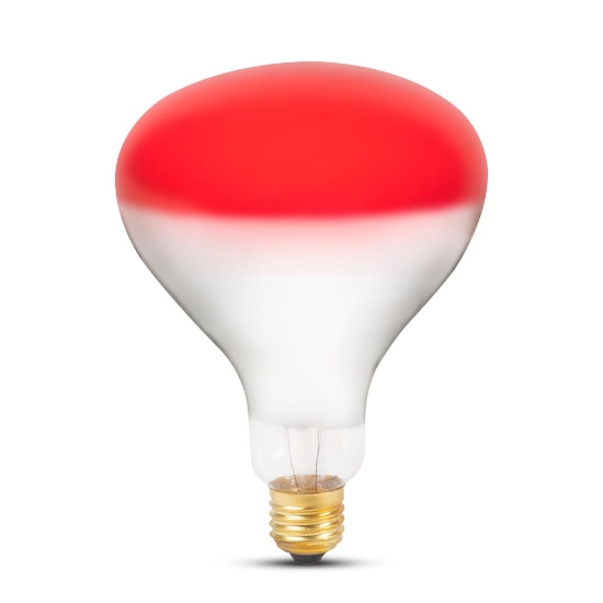 Imagine Bec Infrarosu R125 150W E27 Rosu