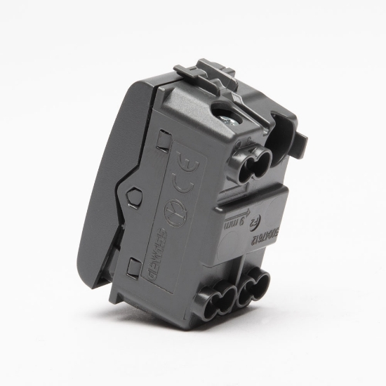 Imagine Întrerupător simplu 1M 10A negru Chorus - GEWISS | GW12001