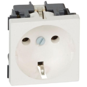 Imagine Priză Schuko 2M 16A alb Mosaic – LEGRAND | 077210
