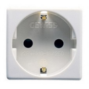 Imagine Priză Schuko 2M 16A alb System – GEWISS | GW20265