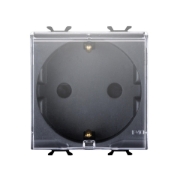 Imagine Priză Schuko cu capac 2M 16A negru Chorus – GEWISS | GW12242