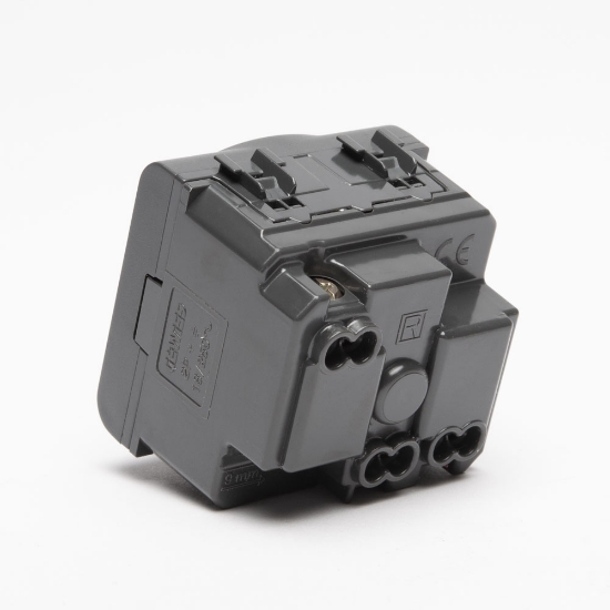 Imagine Priză Schuko 2M 16A negru Chorus – GEWISS | GW12241