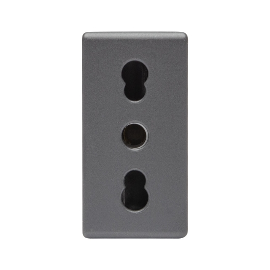 Imagine Priză 1M 2P+E 16A negru System – GEWISS | GW21203