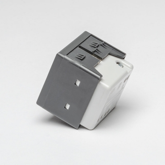 Imagine Priză Schuko 2M 16A negru System – GEWISS | GW21265