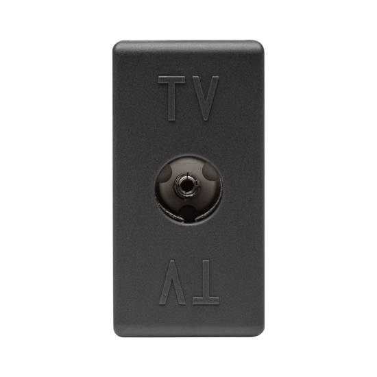 Imagine Priză TV capăt 1M negru System – GEWISS | GW21228