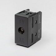 Imagine Priză TV capăt 1M negru System – GEWISS | GW21228