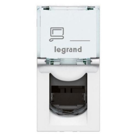 Imagine Priză date UTP Cat.6 1M alb Mosaic – LEGRAND | 076561
