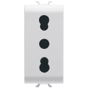 Imagine Priză 1M 2P+E 16A alb Chorus – GEWISS | GW10203