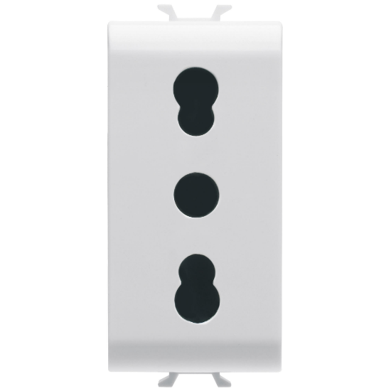 Imagine Priză 1M 2P+E 16A alb Chorus – GEWISS | GW10203