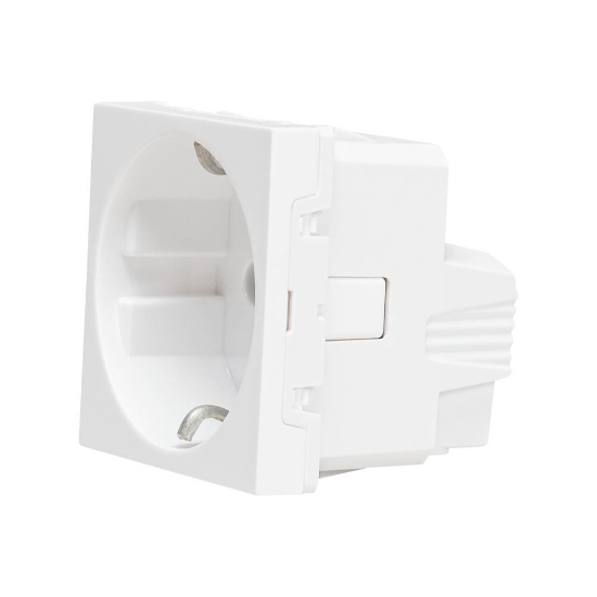 Imagine Priză Schuko 2M 16A alb Unica – SCHNEIDER | NU303618
