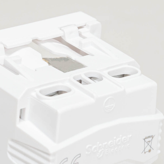 Imagine Priză Schuko 2M 16A alb Unica – SCHNEIDER | NU303618