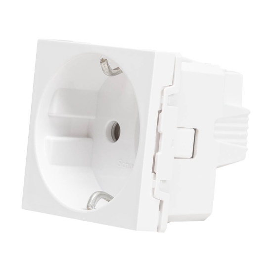 Imagine Priză Schuko protecție copii 2M 16A alb Unica – SCHNEIDER | NU303718